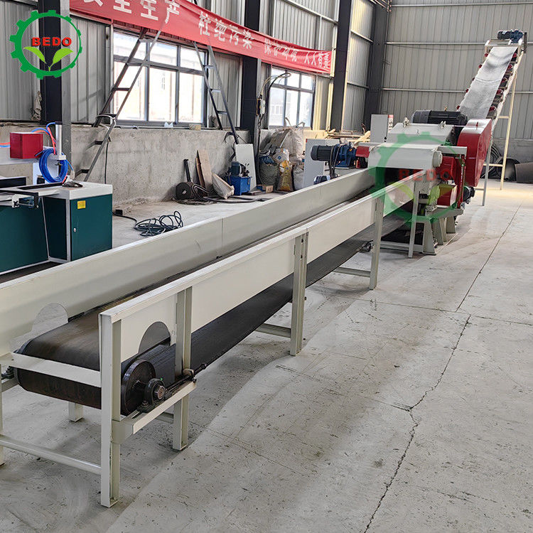 55KW 590rpm Ticari Ahşap Kırma Makinesi Tambur Tipi Parçalayıcı Parçalayıcı Ağır Hizmet