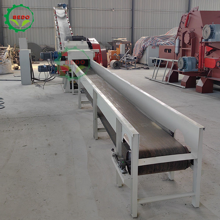 55KW 590rpm Ticari Ahşap Kırma Makinesi Tambur Tipi Parçalayıcı Parçalayıcı Ağır Hizmet