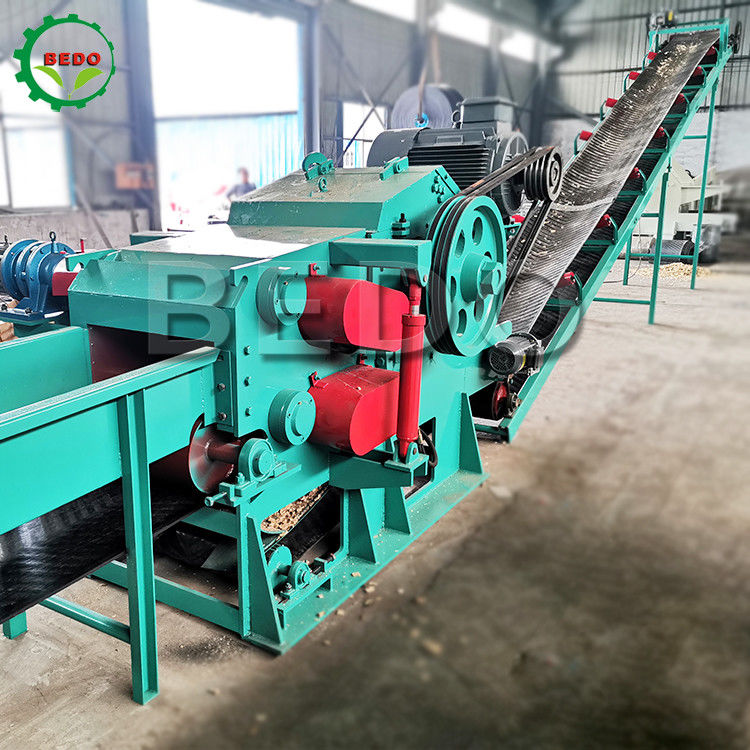 Enerji Tasarruflu Elektrikli Ahşap Kütük Ağacı Parçalama Makinesi Kağıt Fabrikası Endüstriyel Davul Tipi Parçalayıcı