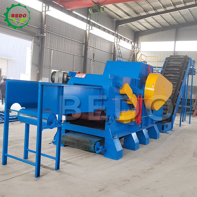 25-30 ton/saat 380V Ormancılık Ahşap Çöpçü Makinesi 18000kg Ağır Görevli Endüstriyel Davul Çöpçü