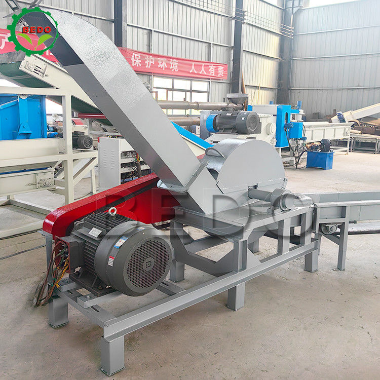 3-5t/h Kapasite Elektrik Ahşap Çöpçü Makinesi Otomatik Besleme Taşıyıcı Davul Tipi Çöpçü