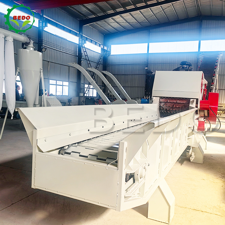 235HP Biyokütle Ahşap Çöpçütü Makinesi 2pcs Blade Drum Tipi Endüstriyel Çöpçütüci Ağır Uygulama