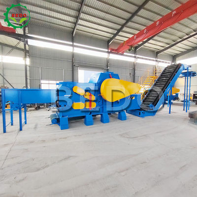 25-35mm Chip Heavy Duty Ticari Ahşap Çöpçü Makinesi Büyük Kapasiteli Davul Çöpçü