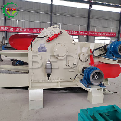 Ağır Görevli Atık Ağaç Dalı Davul Ahşap Çöpçü Makinesi 110KW