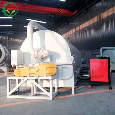 Mobilya Fabrikası Çubuk Fabrikası için 4kw Rotary Çöp Kurutma Makinesi