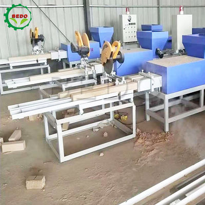 1500KG Çömlek Tozu Sıkıştırılmış Ahşap Palet Blok Yapma Makinesi Otomatik 3-5MPa