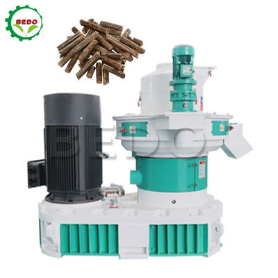 380V Ring Die Wood Pellet Machine Paslanmaz Çelik PLC Kontrol Sistemi