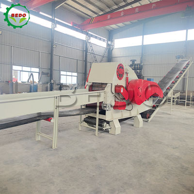 2pcs Blade Kendiliğinden beslenen Ahşap Çöpçü Makinesi Düzgün Çalışma için Hidrolik Motor