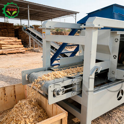 Otomatik Ahşap Fırçalama Makinesi Alaşımlı Çelik Blade 125mm Roller 400kg/h Kapasite Endüstriyel Ekipman