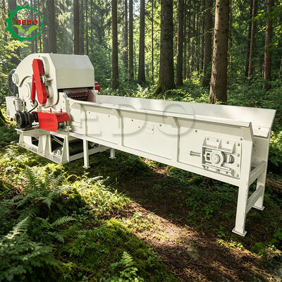 Hindistan Cevizi Kabuğu Biyokütle Parçalayıcı Makinesi Endonezya Hindistan Cevizi Elyafı ve Büyüyen Medya Üretimi için 75KW Elektrik